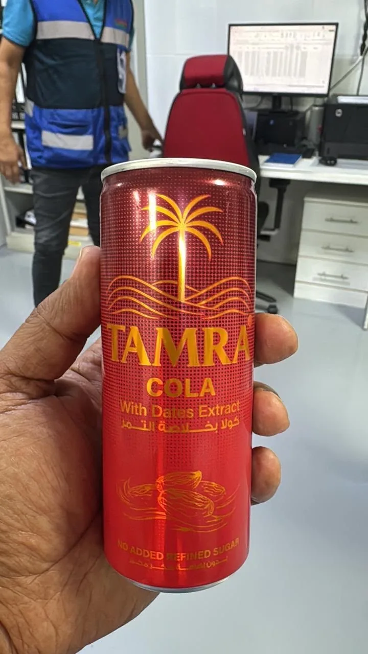 Банка Tamra Cola на производстве